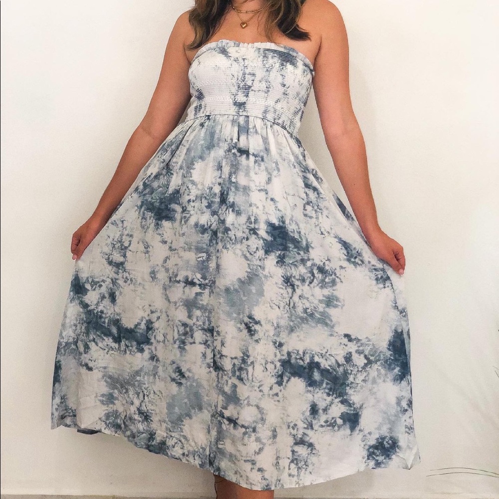 MIDI Tie Dye Dress